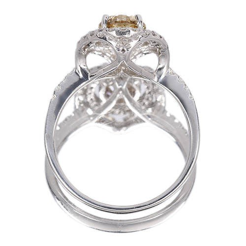 ブラウンダイヤモンド 1.03ct/FB/I1 ダイヤモンド プラチナ リング 