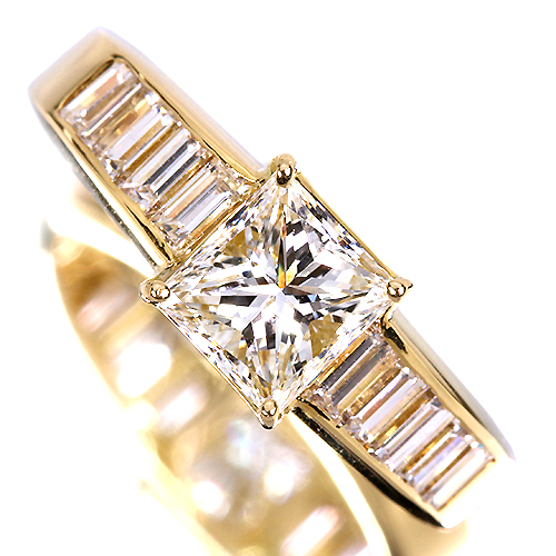 ダイヤモンド 1.04ct/H/SI1 ダイヤモンド 0.56ct プラチナ リング(指輪 
