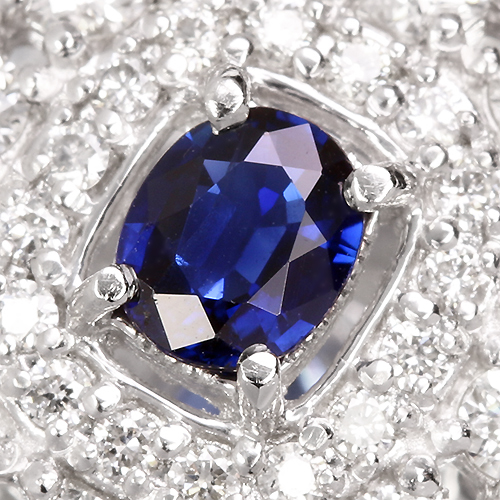 ロイヤルブルーサファイア 0.33ct ダイヤモンド 0.75ct プラチナ ネックレス【品質保証書/AIGS宝石鑑別書】 即納ジュエリー  ジュエリー通販リジュー | レアストーン・高級ジュエリーオンラインショップ