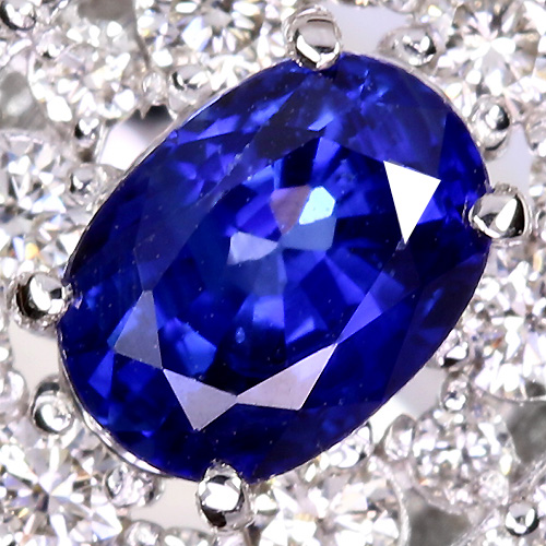 ネット限定】 JE363☆高級 ブルーサファイア1.3ct ダイヤ