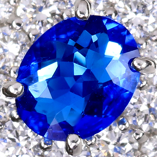 アウイナイト 0.18ct パライバトルマリン ダイヤモンド プラチナ