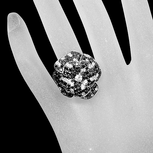 ブラックダイヤモンド ダイヤモンド 約4ct ホワイトゴールド