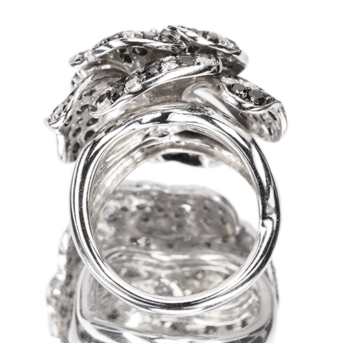 Pt900 ブラックダイヤモンドリング 0.28ct 指輪・リング Atelier
