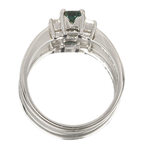 アレキサンドライト 0.45ct ダイヤモンド プラチナ リング(指輪)【品質