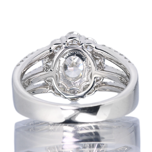 ダイヤモンド 0.64ct/I/SI2 ダイヤモンド 1.1ct プラチナ リング