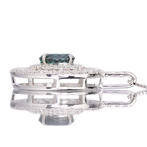 アレキサンドライト 1.44ct ダイヤモンド 1.4ct プラチナ ネックレス