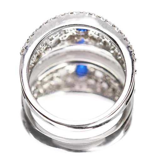 アウイナイト 約0.2ct ダイヤモンド 0.7ct プラチナ リング(指輪