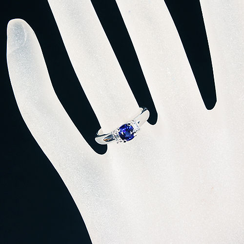 プラチナリング　天然ブルーサファイア　ダイヤモンド ブルーサファイア 2.0ct ダイヤモンド 2.0ct プラチナ リング