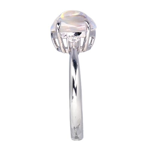 第301回抽選販売＞ムーンストーン 約1.9ct ダイヤモンド