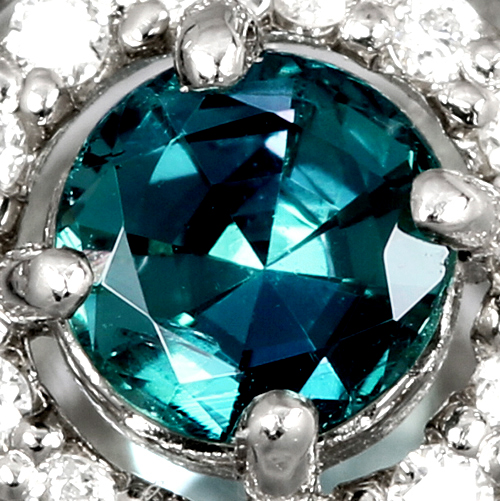 アレキサンドライト 約0.4ct ダイヤモンド 0.3ct プラチナ ネックレス 