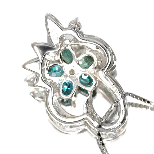 アレキサンドライト 0.57ct ダイヤモンド プラチナ ネックレス アレキサンドライト 0.57ct ダイヤモンド プラチナ ネックレス