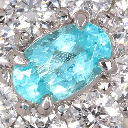 ブラジル産パライバトルマリン 0.2ct ダイヤモンド 0.5ct ブラジル産パライバトルマリン 0.2ct ダイヤモンド 0.5ct