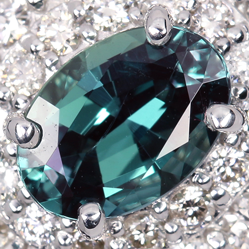 アレキサンドライト 約1ct ダイヤモンド 約1ct プラチナ リング(指輪 