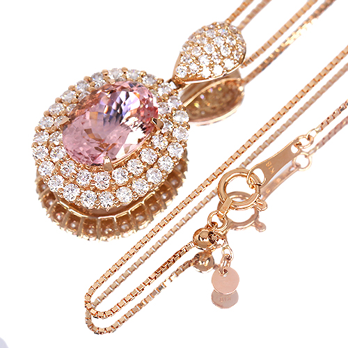 期間限定価格）モルガナイト 3.5ct ダイヤモンド 1.2ct ピンク