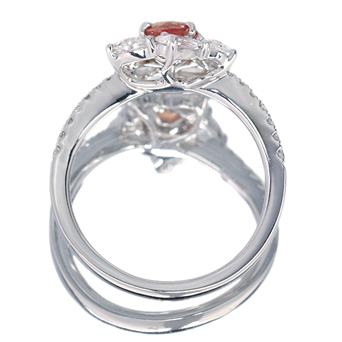 第322回抽選販売＞非加熱パパラチアサファイア 0.65ct ローズ
