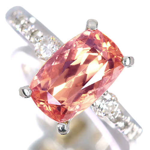 ピンクダイヤモンド 0.038ct/FP/I1 ダイヤモンド プラチナ リング(指輪 