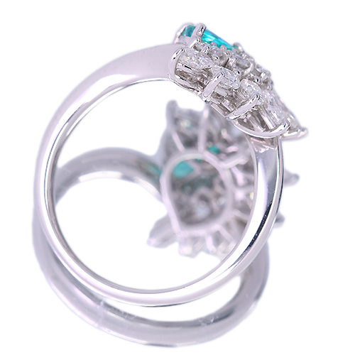 ブラジル産パライバトルマリン 約0.4ct ダイヤモンド 1.2ct ブラジル産パライバトルマリン 約0.4ct ダイヤモンド 1.2ct
