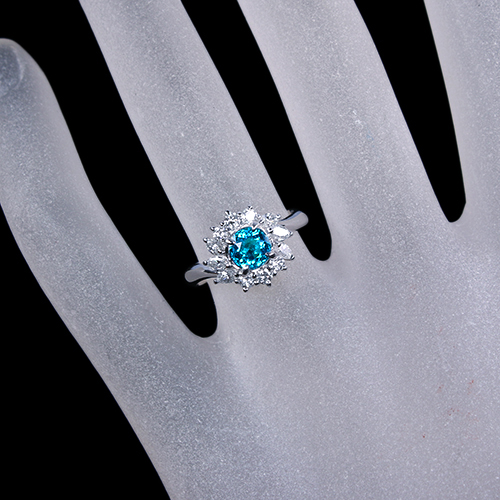 第325回抽選販売＞ブラジル産パライバトルマリン 0.71ct ダイヤモンド