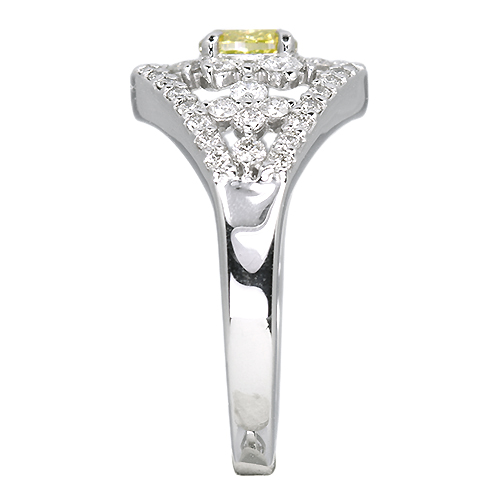 イエローダイヤモンド 0.38ct/FIY/I1 ダイヤモンド 0.6ct