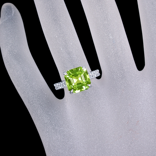 アッシャーカットCollection「マスカットグリーン」トルマリン 4.38ct