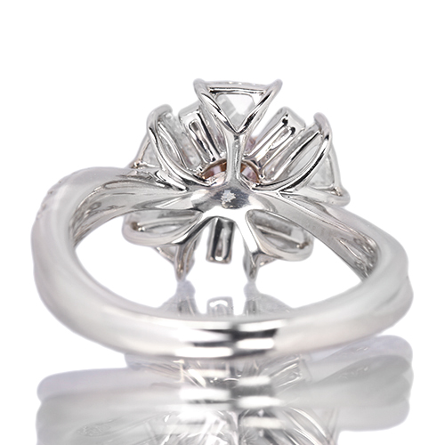 ピンクダイヤモンド 0.137ct/FIPP/SI2 トリリアントローズカット