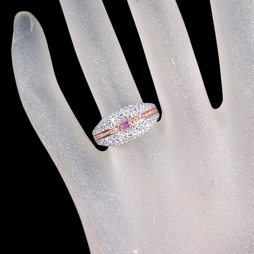 ピンクダイヤモンド 0.157ct/FIPP/I1 ピンクダイヤモンド(ラウンド