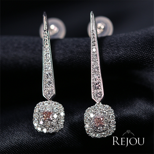 ピンクダイヤモンド 0.059ct/0.049ct/FOP/SI2 ダイヤモンド 0.4ct