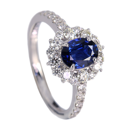 ロイヤルブルーサファイア 0.86ct ハートアンドキューピッド