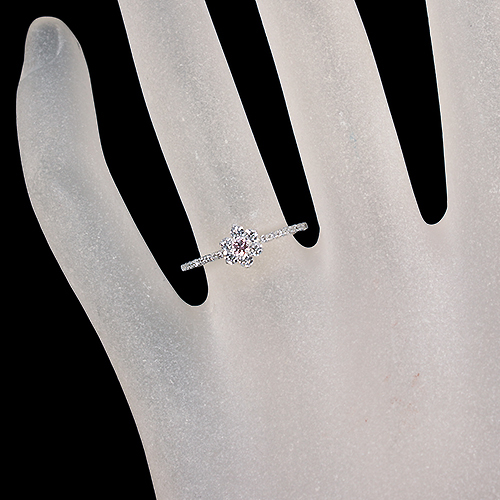 ピンクダイヤモンド 0.056ct/FIP/SI2 ハートアンドキューピッド