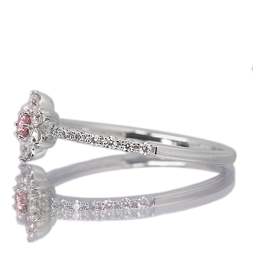 ピンクダイヤモンド 0.056ct/FIP/SI2 ハートアンドキューピッド