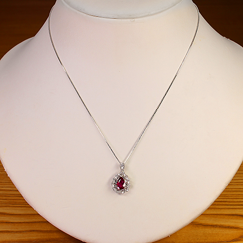 第340回抽選販売＞ピジョンブラッドルビー 0.8ct ハートアンド 