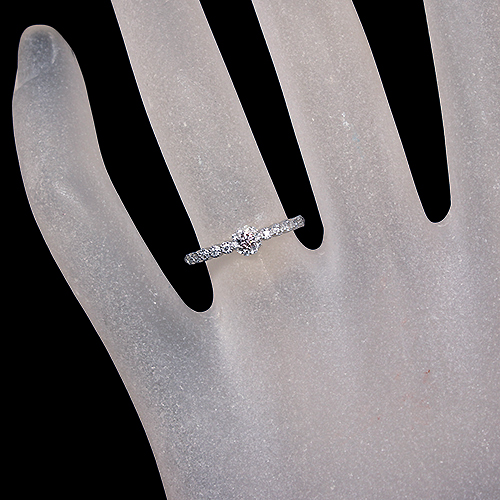 ピンクダイヤモンド 0.057ct/FP/I1 ダイヤモンド 0.15ct プラチナ