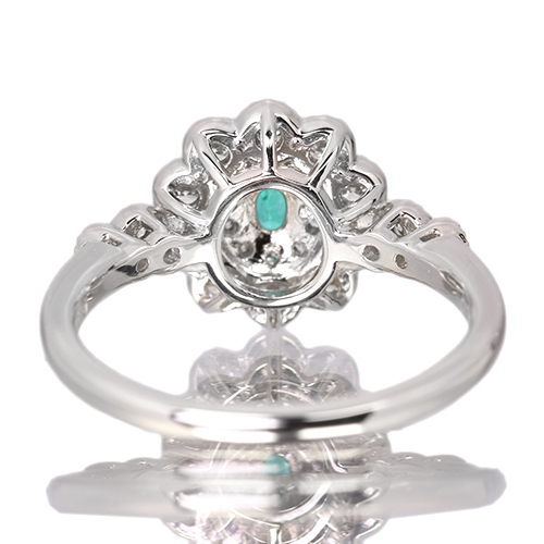 ブラジル産パライバトルマリン 0.08ct ハートアンドキューピッド