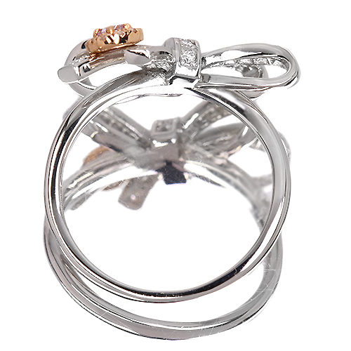 ピンクダイヤモンド(リボン) 0.058ct/FPP/VS2 ダイヤモンド 0.2ct