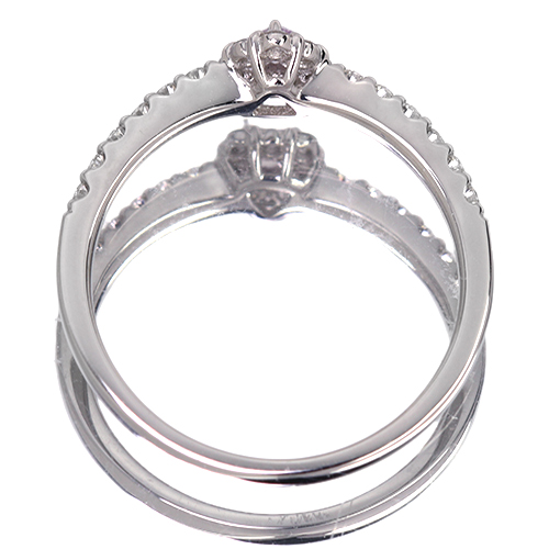【ツジヨシエ様】0.529ct/0.385ct　ブラウンダイヤモンド　リングPT ツジヨシエ様】0.529ct/0.385ct ブラウンダイヤモンド リングPT