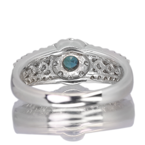 アレキサンドライト 0.27ct ダイヤモンド 0.8ct プラチナ リング アレキサンドライト 0.27ct ダイヤモンド 0.8ct プラチナ リング