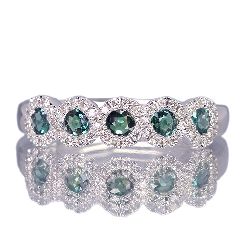 アレキサンドライト 0.34ct ダイヤモンド プラチナ リング(指輪)【品質 