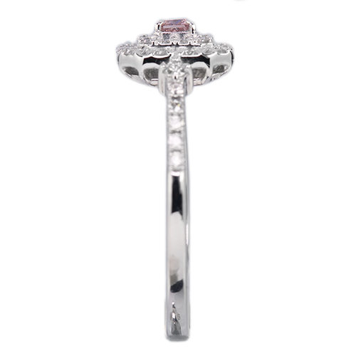 新品 ピンクダイヤモンド ダイヤモンド リング 0.071ct Pt ピンクダイヤモンド 0.063ct/FIP/I1 ダイヤモンド 0.3ct プラチナ