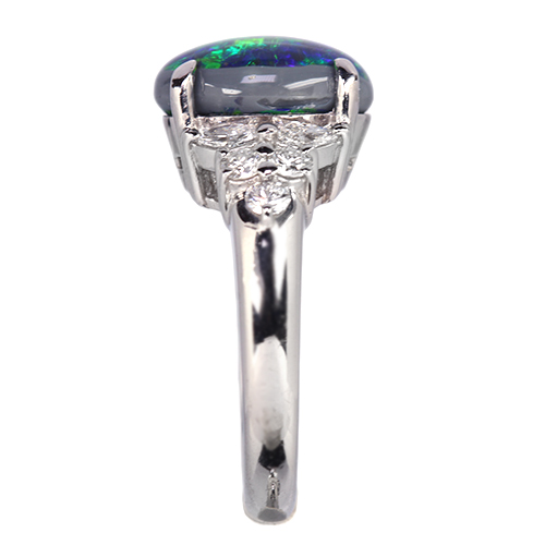 パール8.6ミリ ダイヤ0.32ct プラチナ リング 10号 新品同様