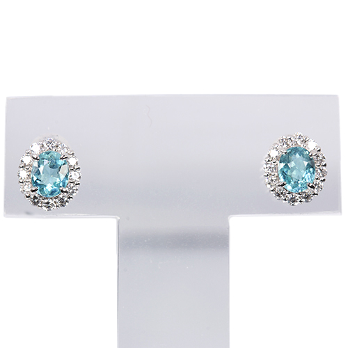 グランディディエライト 0.39ct/0.38ct ダイヤモンド プラチナ ピアス
