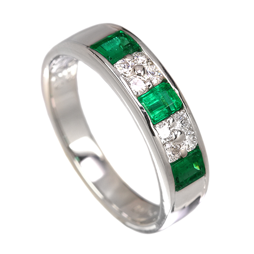 第355回抽選販売＞エメラルド 0.5ct ダイヤモンド プラチナ