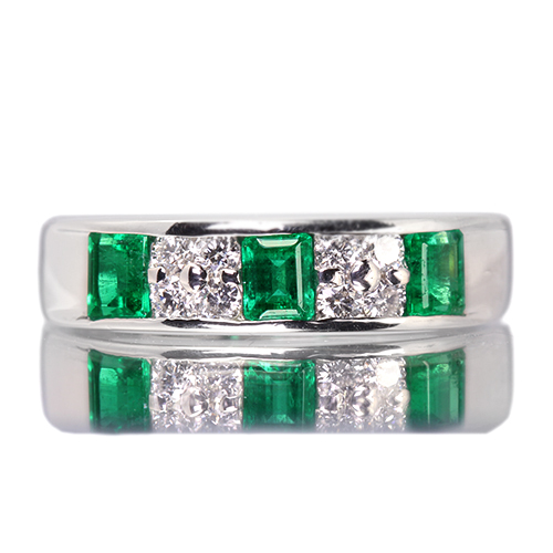 【ようと】エメラルド・ダイヤモンドリング (Pt) 第355回抽選販売＞エメラルド 0.5ct ダイヤモンド プラチナ