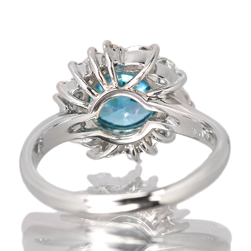 新着>ブルージルコン 3.1ct ダイヤモンド 0.4ct プラチナ 新着>ブルージルコン 3.1ct ダイヤモンド 0.4ct プラチナ