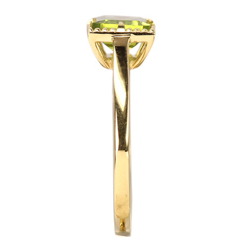 新着＞ペリドット 約1.6ct イエローゴールド リング(指輪)【品質