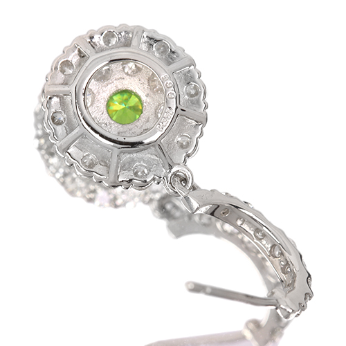 デマントイドガーネット 0.28ct ダイヤモンド 1.1ct プラチナ