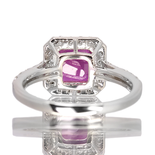 ピジョンブラッドルビー 2.1ct ダイヤモンド 約0.5ct プラチナ