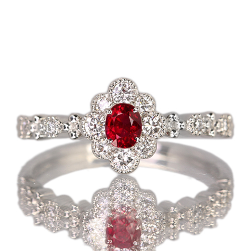 ミャンマー産(ビルマ産)非加熱ピジョンブラッドルビー 0.31ct