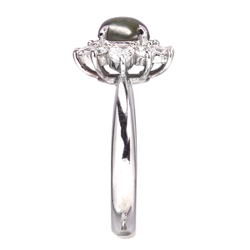 JE146☆高級 アレキサンドライトキャッツアイ0.8ct D pt リング