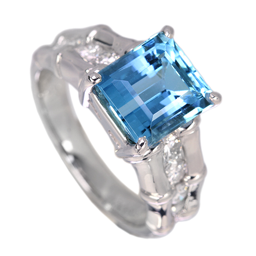 第366回抽選販売＞サンタマリアアクアマリン 3ct ダイヤモンド 0.4ct