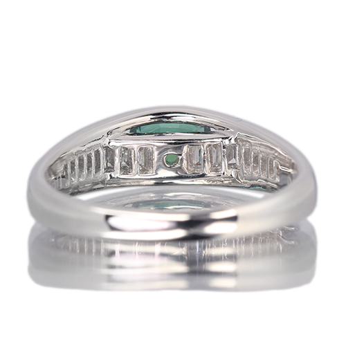 ブラジル産アレキサンドライト 0.5ct ダイヤモンド プラチナ リング